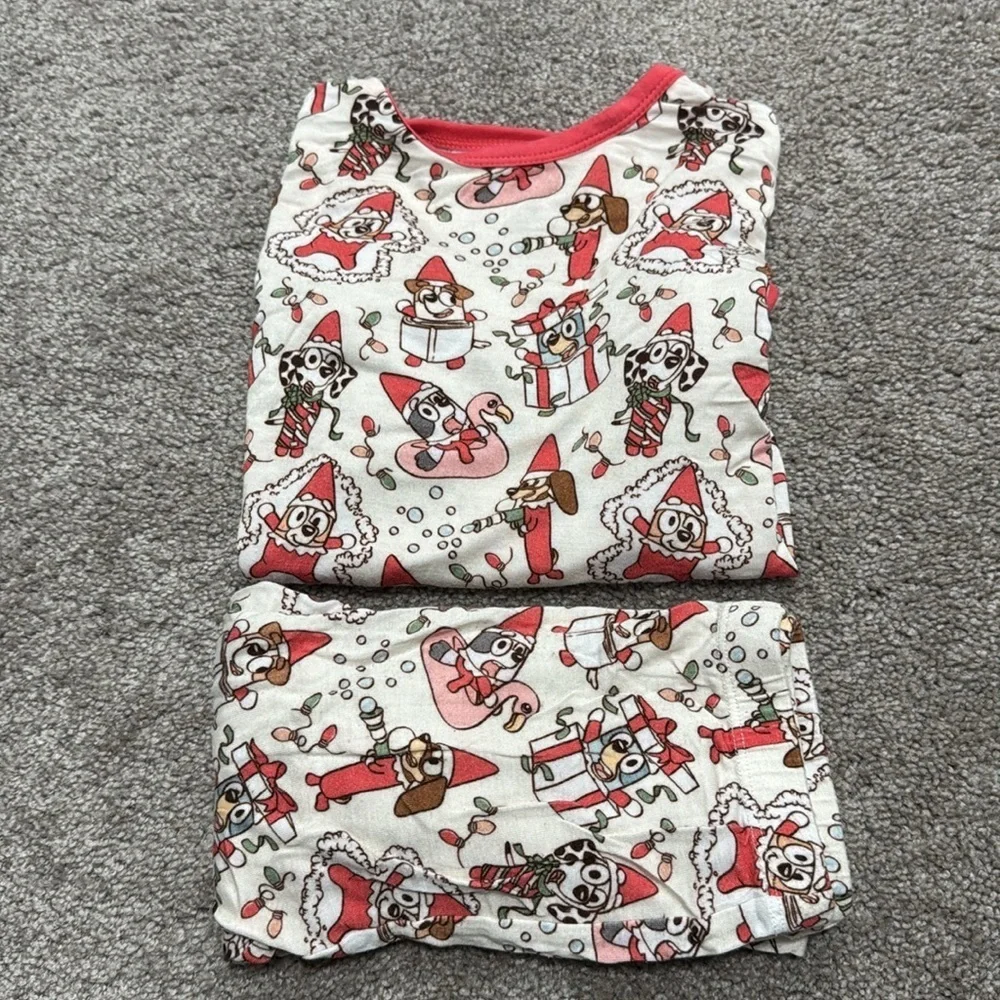 Little Snuggle Bluey & Friends Holiday Pajamas
